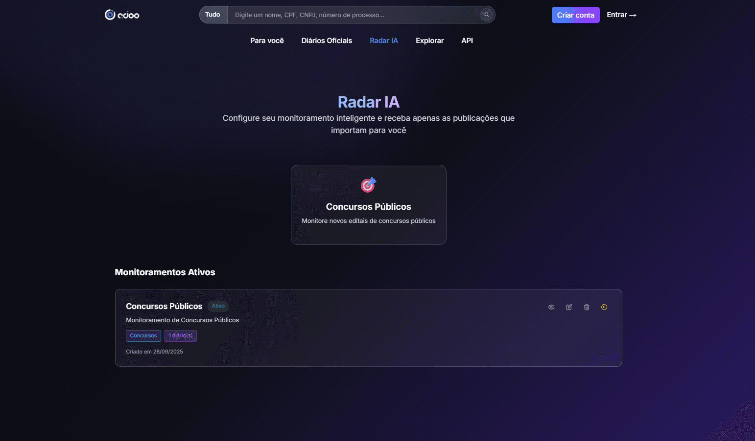 Radar IA - Busca Inteligente